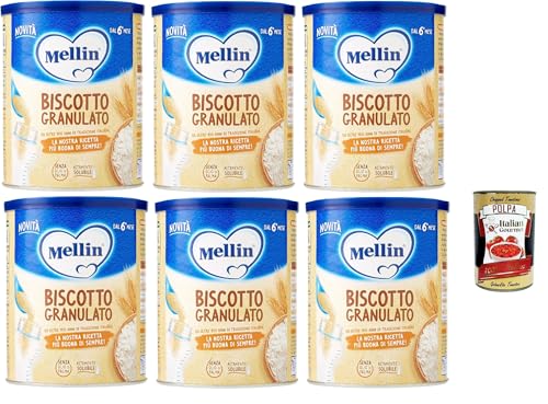 Mellin Biscotto Granulato, 6x 400g + Italian Gourmet polpa 400g von Italian Gourmet E.R.