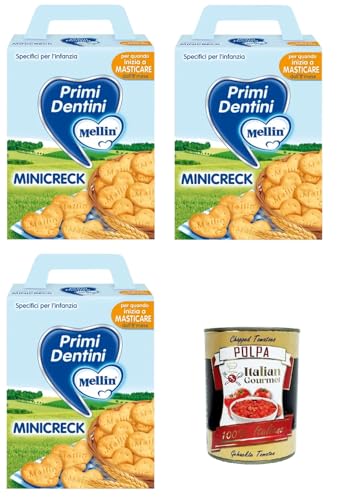 Mellin Mini Creck Primi Dentini Mini Creck Erste Zähne 3x 180g+ Italian Gourmet polpa 400g von Italian Gourmet E.R.