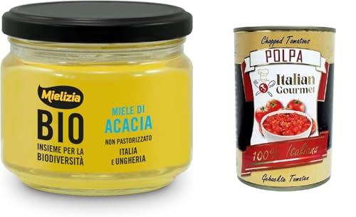 Mielizia Miele Di Acacia Non pastorizzato Unpasteurisierter Akazienhonig 300gr + Italian Gourmet polpa 400g von Italian Gourmet E.R.