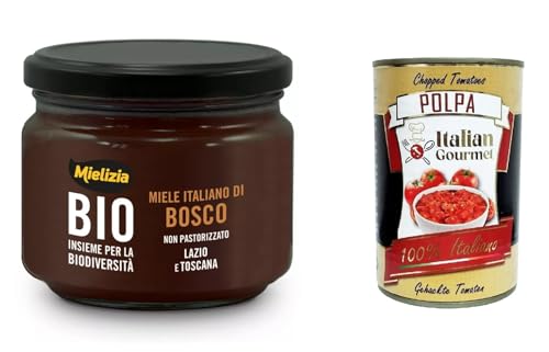 Mielizia Miele Di Bosco Non pastorizzato Unpasteurisierter Waldhonig 300gr + Italian Gourmet polpa 400g von Italian Gourmet E.R.