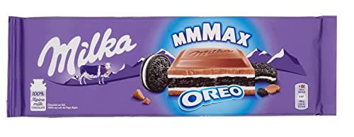 Milka Mmmax Oreo Schokoladentafel Milchschokolade mit leckerer Sahne und knusprigen Oreo-Keksstückchen 300g von Italian Gourmet E.R.