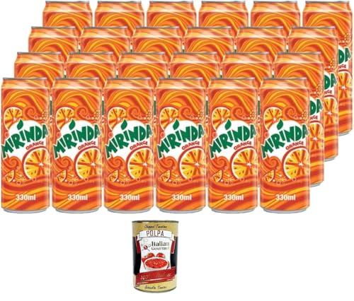 Mirinda Orange, bevanda all'arancia Orange, Orangengetränk 24x330ml+ Italian Gourmet polpa 400g von Italian Gourmet E.R.