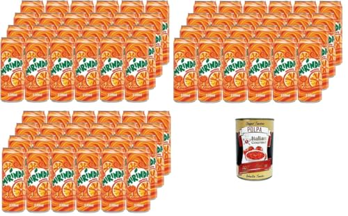 Mirinda Orange, bevanda all'arancia Orange, Orangengetränk 72x330ml+ Italian Gourmet polpa 400g von Italian Gourmet E.R.