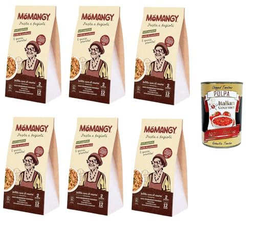 MòMangy- La Classica Pasta e Fagioli Pasta und Bohnen 6x200gr + Italian Gourmet polpa 400g von Italian Gourmet E.R.