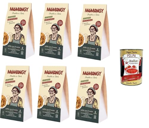 MòMangy- La Gustosa Pasta e Ceci Leckere Pasta und Kichererbsen 3x 200gr + Italian Gourmet polpa 400g von Italian Gourmet E.R.