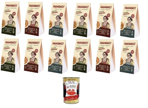 MòMangy-Testpaket Die leckere, die klassische, die vielseitige Pasta und Kichererbsen, Bohnen, Linsen 12x200gr+Italian Gourmet polpa 400g von Italian Gourmet E.R.