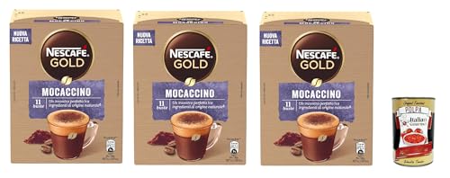 Mocaccino Coffee Instant Kaffee 3x 88g kaffeemilch Pulverkaffee + Italian Gourmet polpa 400g von Italian Gourmet E.R.