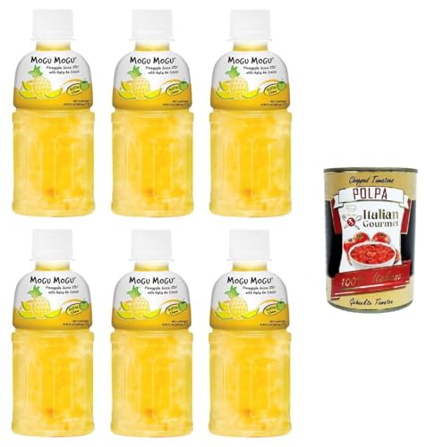 Mogu Mogu bevanda gusto Ananas Getränk mit Ananasgeschmack 6x320 ml + Italian Gourmet polpa 400g von Italian Gourmet E.R.