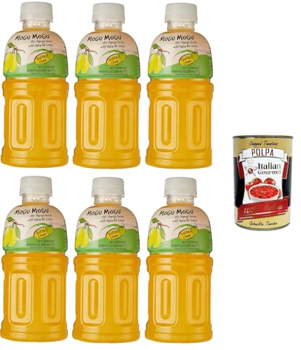 Mogu Mogu bevanda gusto Mango Getränk mit Mangogeschmack 6x320 ml + Italian Gourmet polpa 400g von Italian Gourmet E.R.