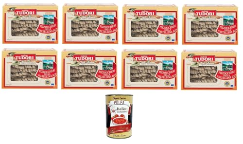 Molino Tudori Pizzoccheri della Valtellina I.G.P 8x500gr + Italian gourmet polpa 400g von Italian Gourmet E.R.