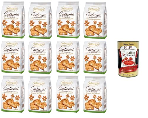 Monardo Cantuccini mit Mandeln, Mandel-Kekse, 12x150gr + Italian gourmet polpa 400g von Italian Gourmet E.R.