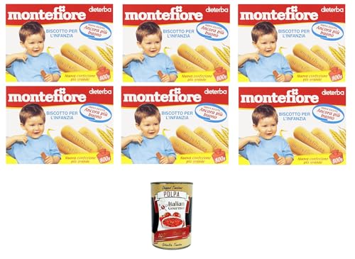 Montefiore Il Biscotto per l'infanzia Der Keks für Kinder 6x800gr + Italian Gourmet polpa 400g von Italian Gourmet E.R.