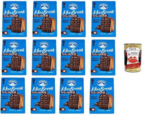 Monviso monbreak cioccolato fondente dunkle Schokolade 12x180gr+ Italian Gourmet polpa 400g von Italian Gourmet E.R.