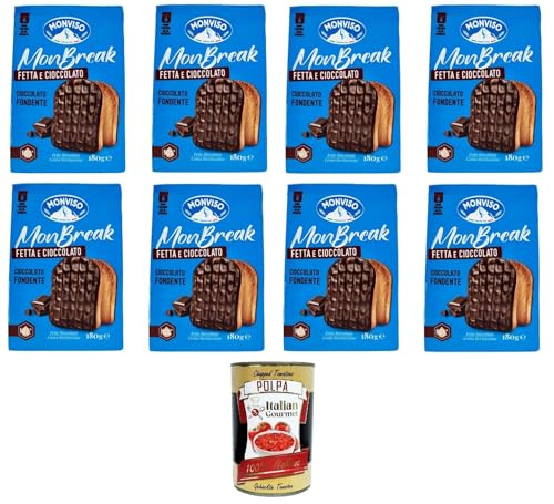 Monviso monbreak cioccolato fondente dunkle Schokolade 8x180gr+ Italian Gourmet polpa 400g von Italian Gourmet E.R.