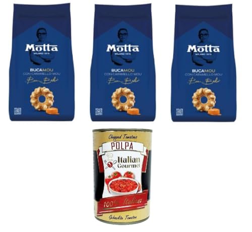 Motta BucaMou con Caramello Mou BucaMou mit Karamell-Mou 3x290gr + Italian Gourmet polpa 400g von Italian Gourmet E.R.