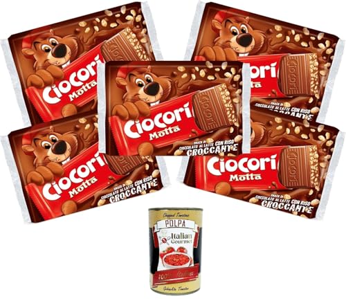 Motta Ciocori' Snack di Cioccolato a Latte con Riso Croccante Ciocorì Milchschokoladen-Snack mit knusprigem Ciocorì-Reis 5x110g + Italian Gourmet polpa 400g von Italian Gourmet E.R.