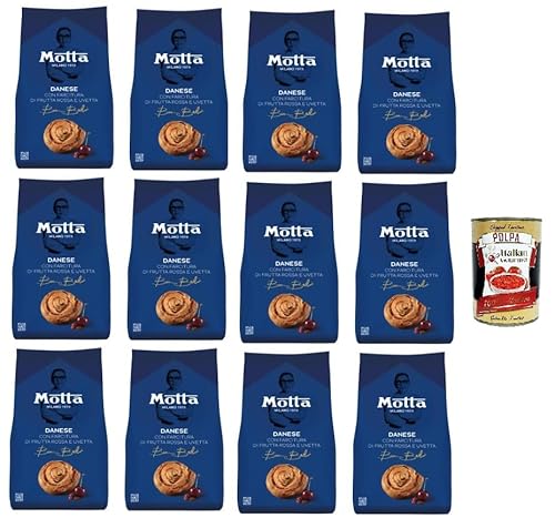 Motta Danese Con farcitura di frutti rossi e uvetta Mit roter Frucht- und Rosinenfüllung 12x270gr + Italian Gourmet polpa 400g von Italian Gourmet E.R.