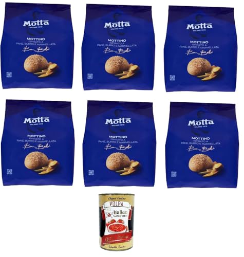 Motta Il Mottino Inspiriert von Brot, Butter und Marmelade 8x 270gr + Italian Gourmet Polpa di Pomodoro 400g von Italian Gourmet E.R.