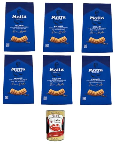 Motta Krumiri mit Bourbon-Vanille aus Madagaskar 6 x 290 g + Italian Gourmet polpa 400g von Italian Gourmet E.R.