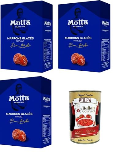 Motta Marron Glacès In pezzi astuccio Marron Glacès In Stücken Karton 3x350gr + Italian Gourmet polpa 400g von Italian Gourmet E.R.