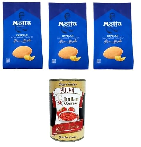 Motta Offelle Con Limone Italiano Offelle mit italienischer Zitrone 3x290gr + Italian Gourmet polpa 400g von Italian Gourmet E.R.