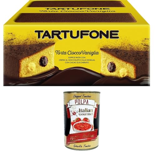 Motta Tartufone CioccoVaniglia doppelte Schokoladen- und Vanillecreme 450gr + Italian Gourmet polpa 400g von Italian Gourmet E.R.