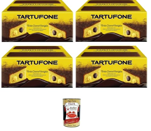 Motta Tartufone CioccoVaniglia doppelte Schokoladen- und Vanillecreme 4x450gr + Italian Gourmet polpa 400g von Italian Gourmet E.R.