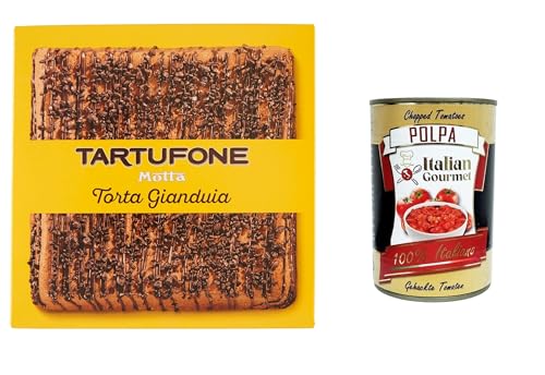 Motta Tartufone Torta Gianduia Gianduiacreme und extradunkle Schokolade 450gr + Italian Gourmet polpa 400g von Italian Gourmet E.R.