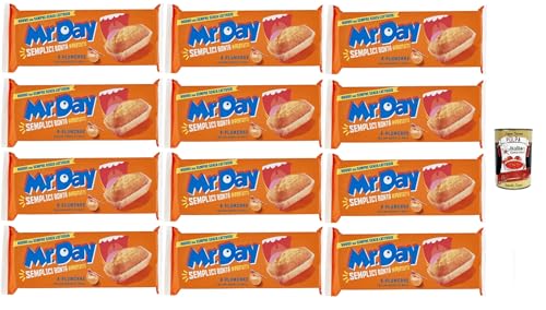 Mr.Day - Plumcake Classico mit fettarmem Joghurt und Honig, laktosefreier und palmölfreier Snack, ideal zum Frühstück, Snack oder Kuchen, 12x 190 gr + Italian Gourmet polpa 400g von Italian Gourmet E.R.