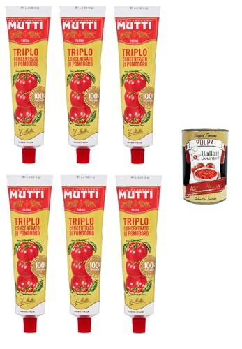 Mutti Triplo concentrato di Pomodoro Tomatenkonzentrat 6x 185gr + Italian Gourmet polpa 400g von Italian Gourmet E.R.