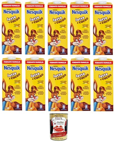 NESQUIK trinkfertiger Milch- und Kakaobaustein 10x1lt+ Italian Gourmet polpa 400g von Italian Gourmet E.R.