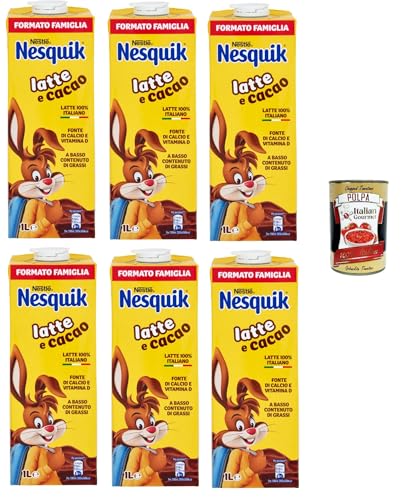 NESQUIK trinkfertiger Milch- und Kakaobaustein 6x1lt+ Italian Gourmet polpa 400g von Italian Gourmet E.R.