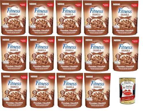 Nestlè FITNESS Granola Cioccolato con Avena e Cereali Integrali FITNESS Schokoladenmüsli mit Hafer und Vollkorn 14x300g+ Italian Gourmet polpa 400g von Italian Gourmet E.R.