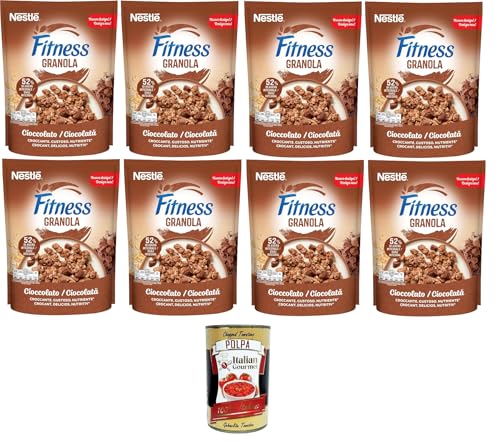 Nestlè FITNESS Granola Cioccolato con Avena e Cereali Integrali FITNESS Schokoladenmüsli mit Hafer und Vollkorn 8x300g+ Italian Gourmet polpa 400g von Italian Gourmet E.R.