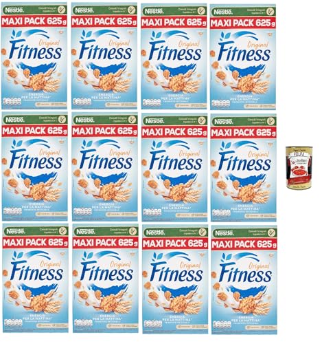 Nestlé Fitness Original Integrali, Cerealien Vollkorn Weizen und Haferflocken 12x 625g + Italian Gourmet polpa 400g von Italian Gourmet E.R.