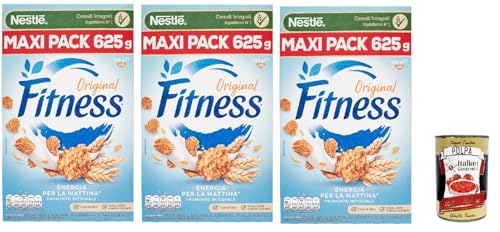 Nestlé Fitness Original Integrali, Cerealien Vollkorn Weizen und Haferflocken 3x 625g + Italian Gourmet polpa 400g von Italian Gourmet E.R.