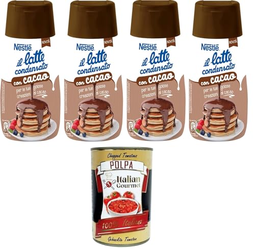 Nestlé il Latte Condensato con Cacao Kondensmilch mit Kakao 4x450g+ Italian Gourmet polpa 400g von Italian Gourmet E.R.