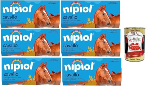 Nipiol omogeneizzato Cavallo Homogenisiertes Pferd 6x160gr (2x80gr)+ Italian Gourmet polpa 400g von Italian Gourmet E.R.