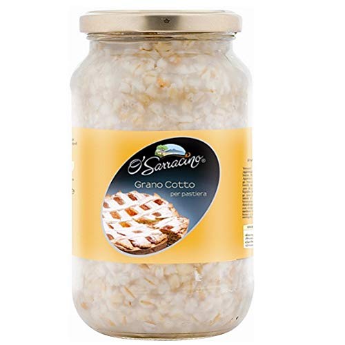 O' Sarracino Grano Gotto Pastiera Napoletana 580g Gekochte Weizenkörner für Ein Typisch Neapolitanisches Dessert von Italian Gourmet E.R.