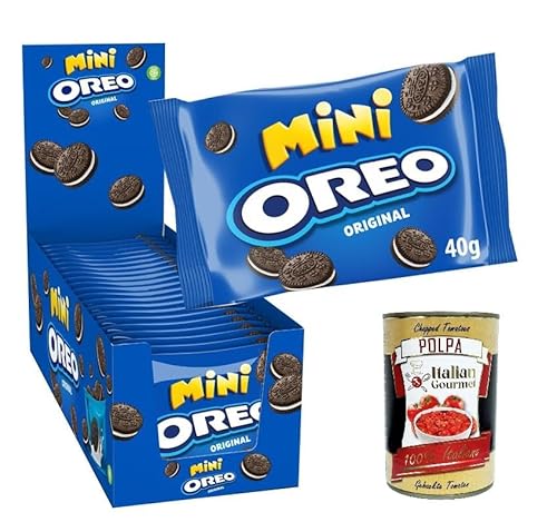 Oreo Kekse Mini Pocket-Box mit 20 Beuteln à 40 g + Italian Gourmet polpa 400g von Italian Gourmet E.R.