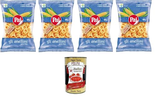 Pai Gli Anellini Gusto Pizza Cotti al forno gebackene 4x125gr + Italian Gourmet polpa 400g von Italian Gourmet E.R.