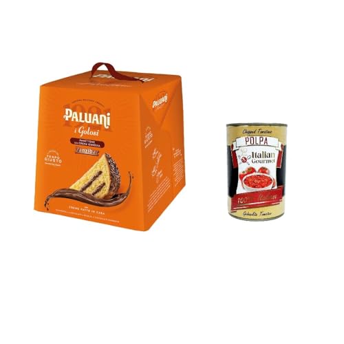 Paluani I Golosi Panettone Zanzibar con crema Gianduia mit Gianduia-Creme 750gr + Italian Gourmet polpa 400g von Italian Gourmet E.R.