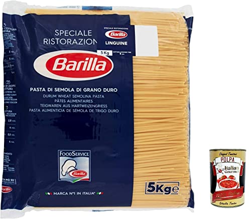 Pasta Barilla Linguine Ristorante Nr. 98 italienisch Nudeln 5kg pack + Italian Gourmet polpa von Italian Gourmet E.R.