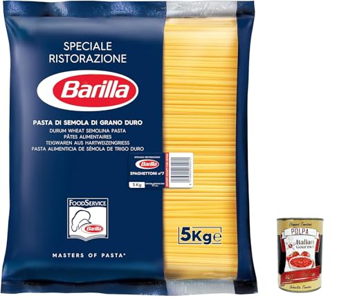 Pasta Barilla Spaghettoni Ristorante Nr. 7 italienisch Nudeln 5kg pack + Italian Gourmet polpa von Italian Gourmet E.R.
