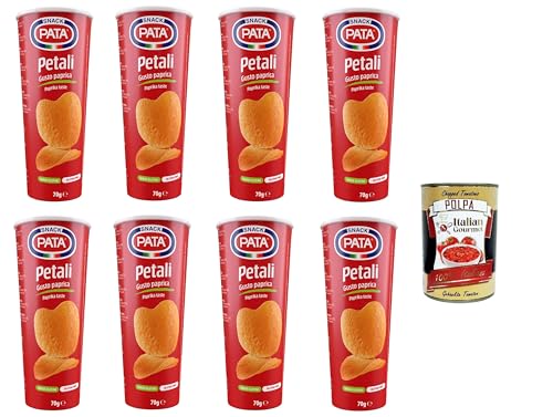 Pata Petali gusto paprica Blütenblätter mit Paprikageschmack 8x 70gr + Italian Gourmet Polpa 400g von Italian Gourmet E.R.