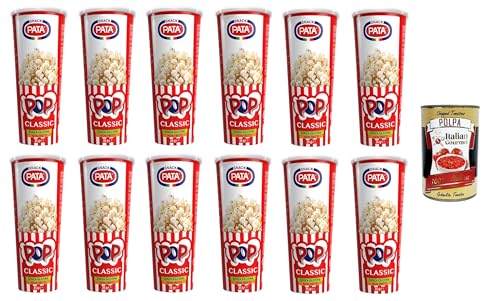 Pata Pop Classic- Popcorn Non fritti Nicht frittiertes Popcorn 12x35gr + Italian Gourmet Polpa 400g von Italian Gourmet E.R.