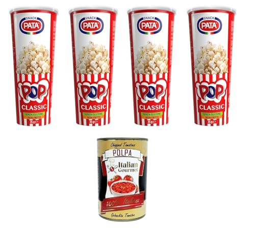 Pata Pop Classic- Popcorn Non fritti Nicht frittiertes Popcorn 4x35gr + Italian Gourmet Polpa 400g von Italian Gourmet E.R.