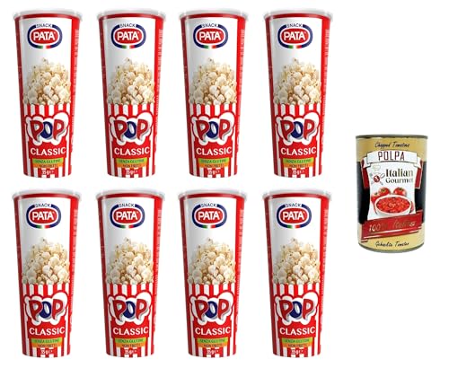 Pata Pop Classic- Popcorn Non fritti Nicht frittiertes Popcorn 8x35gr + Italian Gourmet Polpa 400g von Italian Gourmet E.R.