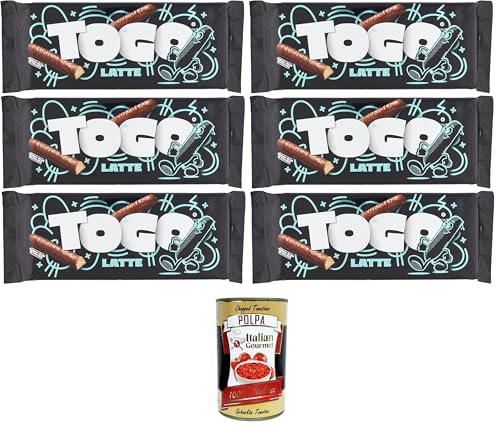 Pavesi Snack Togo Classic Milk, Keks überzogen mit Milchschokolade - 6 x 120 gr+ Italian Gourmet polpa 400gr von Italian Gourmet E.R.