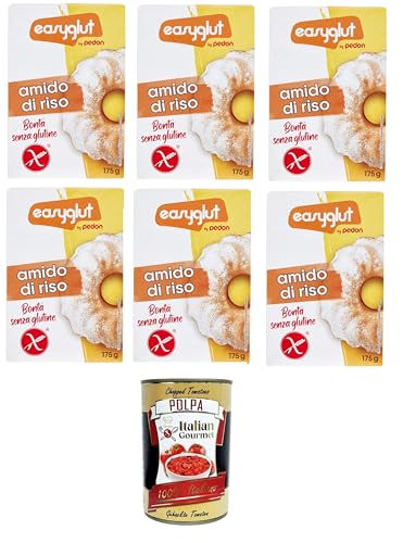 Pedon Easyglut Amido di Riso Reisstärke 6x175 gr+Italian Gourmet Polpa di Pomodoro 400gr von Italian Gourmet E.R.